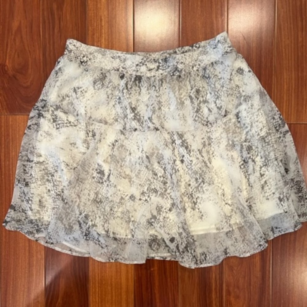 BANANA REPUBLIC SKIRT WOMENS SNAKE PRINT SIZE 4 NEW LINED
